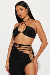Say Less Maxi Skirt Set - Black