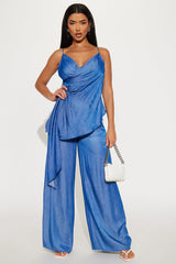 Natalia Pant Set - Blue