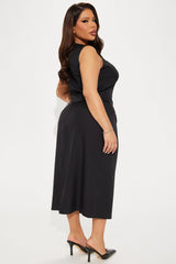 Myla Vest And Pencil Skirt Set - Black