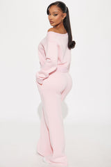 Sammie Fleece Pant Set - Pink