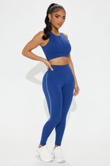 Courtside Cool Active Legging - Midnight Blue