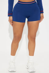 Power Up Flex Seamless Active Hot Short - Midnight Blue