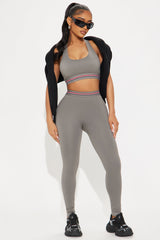 Power Up Flex Seamless Active Legging - Charcoal
