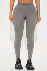 Power Up Flex Seamless Active Legging - Charcoal