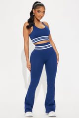 Caddy Crew Flex Seamless Active Yoga Pant - Midnight Blue