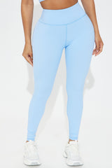 Courtside Cool Active Legging - Light Blue