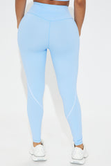 Courtside Cool Active Legging - Light Blue