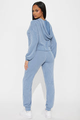 Relax Mode Hoodie And Jogger Pant Set - Blue