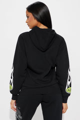 Von Dutch Car Show Zip Front Hoodie - Black/Green
