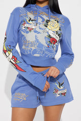 Ed Hardy Brave Eagle Shorts - Blue