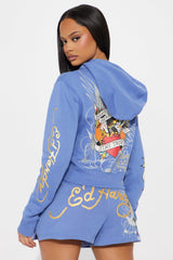 Ed Hardy Brave Eagle Shorts - Blue