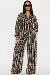 Status Icon Pant Set - Black/combo