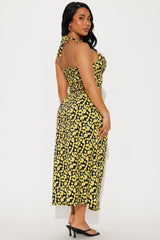 Lemon Fields Maxi Skirt Set - Black/combo