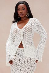 Maribelle Crochet Skirt Set - Cream