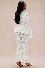 Maribelle Crochet Skirt Set - Cream