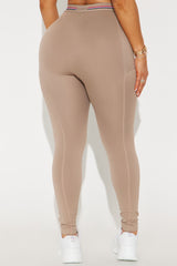Power Up Flex Seamless Active Legging - Taupe