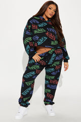 Von Dutch Colorful Logo Jogger - Black/combo