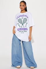 Sunday Wellness Club Tee - White