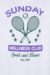 Sunday Wellness Club Tee - White