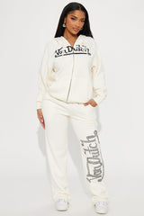 Von Dutch Classic Wide Leg Pant - Off White