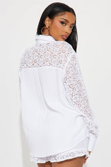 Layla Lace Short Set - White