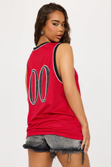 Chicago Jersey Tank Top - Red