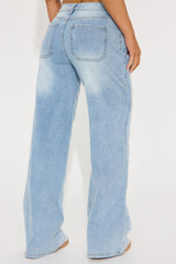 Take Two Wide Leg Jeans - Light Wash
