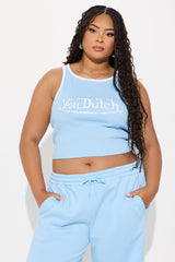 Von Dutch Ringer Tank Top - Blue