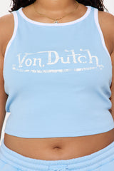 Von Dutch Ringer Tank Top - Blue