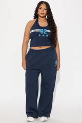 Alessandra 92 Wide Leg Pant - Blue