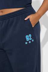 Alessandra 92 Wide Leg Pant - Blue