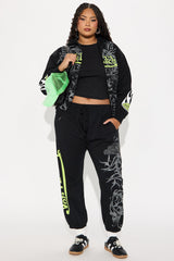 Von Dutch Car Show Jogger - Black/Green