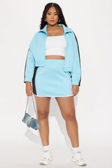 Push The Limit Skirt Set - Light Blue