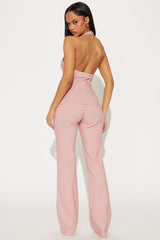 Anisa Vest Pant Set - Mauve