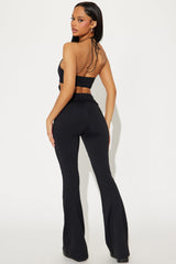 After Hours Halter Pant Set - Black