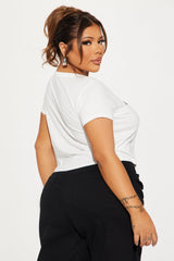 I'm Blunt Because God Rolled Me That Way Tee - White