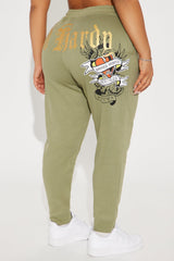 Ed Hardy Broken Hearts Jogger - Sage