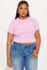 Von Dutch Wings Baby Tee - Pink