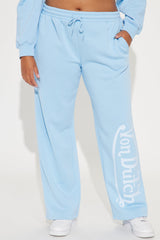 Von Dutch Distressed Wide Leg Pant - Blue