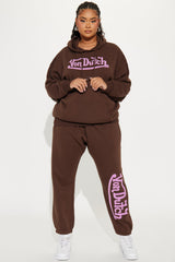 Von Dutch Patch Hoodie - Brown