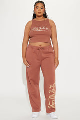 Von Dutch Vintage Tank Top - Mocha