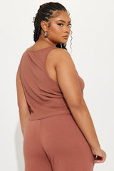 Von Dutch Vintage Tank Top - Mocha