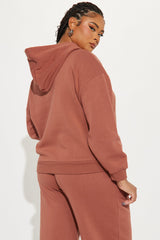 Von Dutch Vintage Cropped Hoodie - Mocha