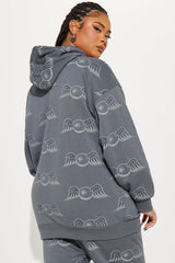 Von Dutch Fly High Hoodie - Charcoal