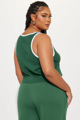 Von Dutch Ringer Tank Top - Hunter Green