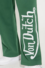 Von Dutch Washed Wide Leg Pant - Hunter Green