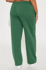 Von Dutch Washed Wide Leg Pant - Hunter Green
