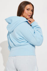Ciao Bella Limone Zip Up Hoodie - Light Blue