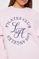LA Pilates Club Crew Neck Sweatshirt - Pink