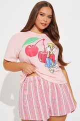 Lola Bunny Cherries Tee - Pink